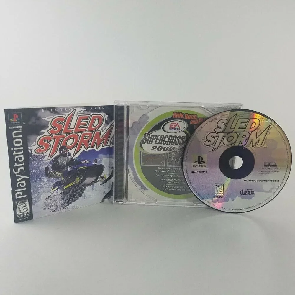 SLED STORM for Sony PlayStation, PS1 Complete w/ Manual